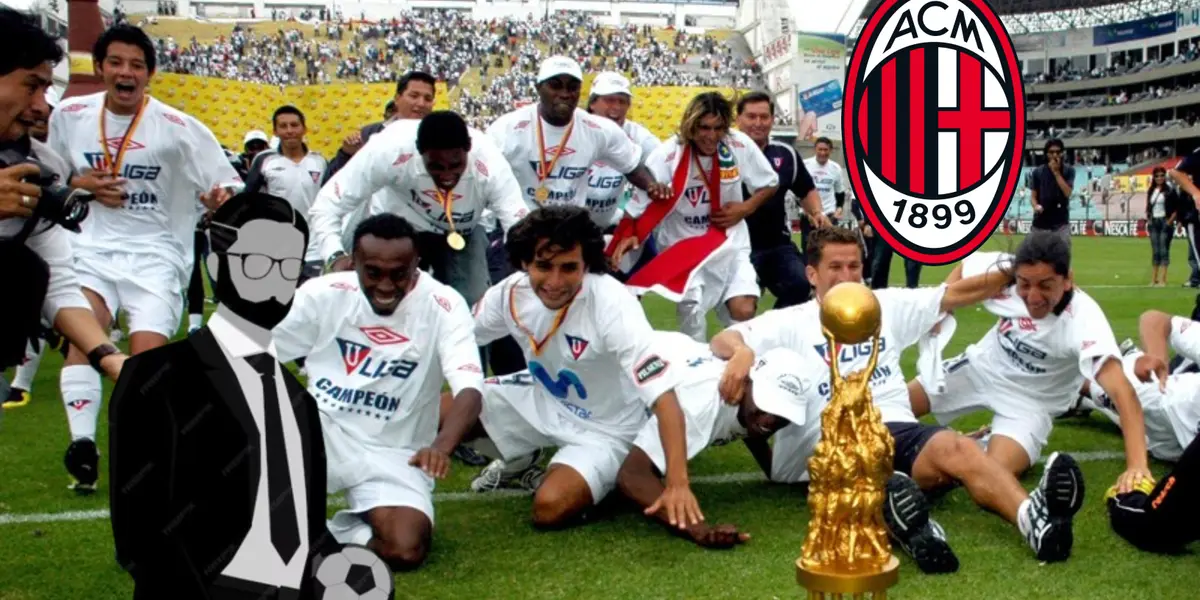 Campeón con Liga de Quito encabeza la lista para dirigir el AC Milan