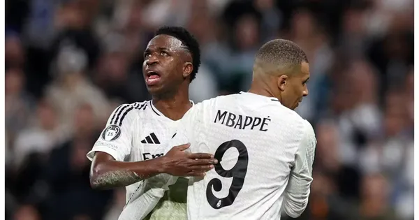Mbappé y Vinicius con el Madrid