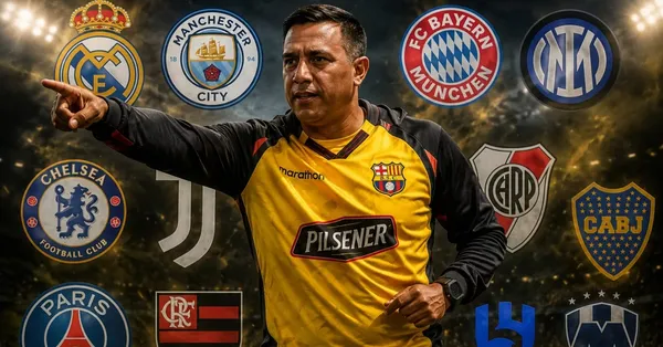César Farías como DT de Barcelona