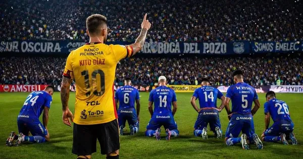 Damián Díaz, contra Emelec