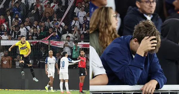 Barcelona SC festejando la victoria contra Liga de Quito