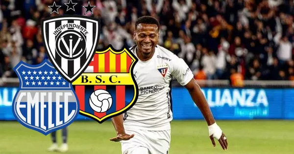 Michael Estrada, delantero de Liga de Quito