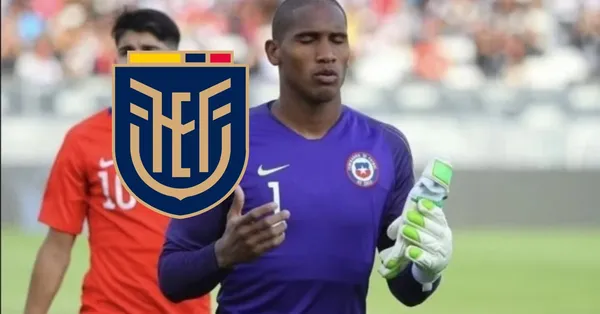 Omar Carabalí, portero ecuatoriano nacionalizado chileno