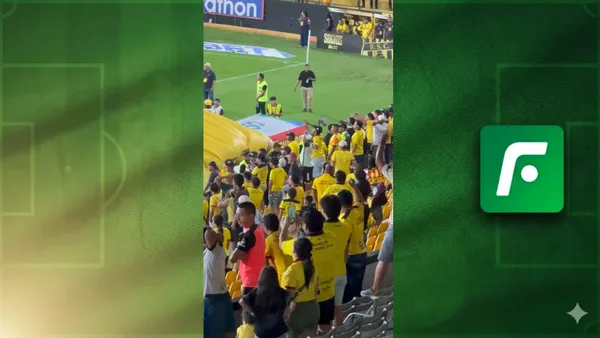 (VIDEO) Lo que le gritaron los hinchas de BSC a Farías y lo enfureció luego del empate ante Manta