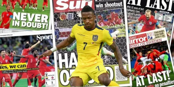 A sus pies, esto dicen en Inglaterra de Pervis Estupiñán