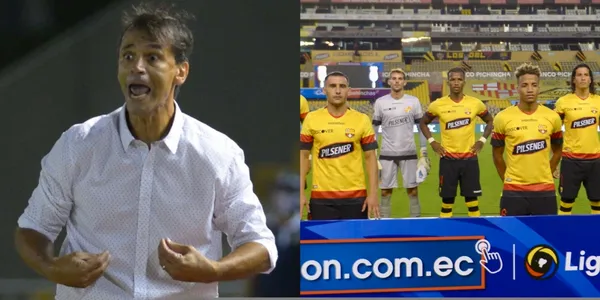Al ver que no le hacía caso, el entrenador de Barcelona SC por poco fue a reclamarle metiéndose a la cancha