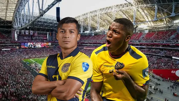 Alan Franco, Moisés Caicedo. Foto tomada de: BetMGM/Conmebol/La Tri