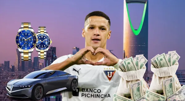 Alex Arce celebrando con Liga de Quito. FOTO: Shutterstock