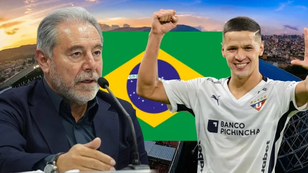 Alex Arce e Isaac Álvarez (Foto tomada de: Liga de Quito/API/Wikipedia)