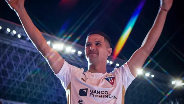 Álex Arce en Liga de Quito 2025 / Foto tomada de: API