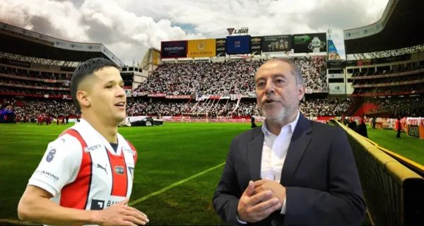 Álex Arce y Dr. isaac Álvarez / Foto de: El Futbolero Ecuador