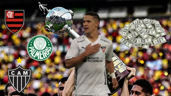 Álex Arce y equipos de Brasil / Foto de: El Futbolero Ecuador