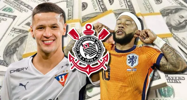 Alex Arce y Memphis Depay / Foto: API