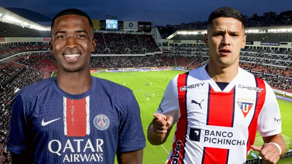 Alex Arce y Willian Pacho (Foto tomada de: Primicias/API/X)