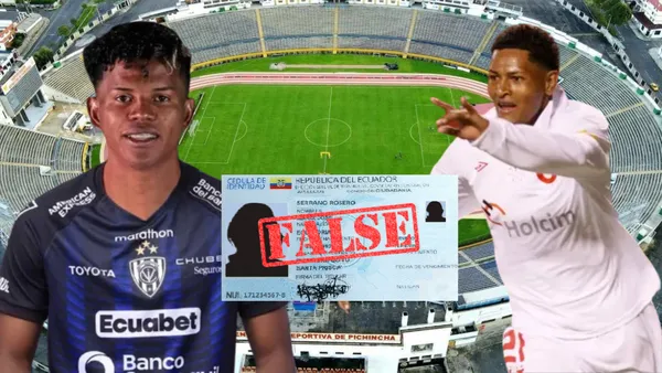 Alex Bolaños y Ángel Cheme (Foto tomada de: Extra/Independiente del Valle/API/GOB/PNGTree)