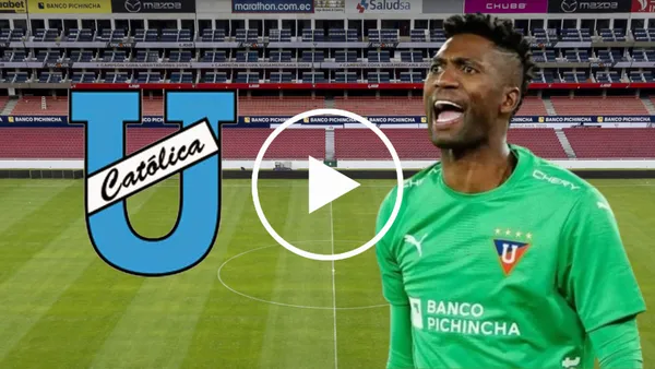 Alexander Domínguez en le Estadio Rodrigo Paz Delgado (Foto tomada de: Liga de Quito/API)