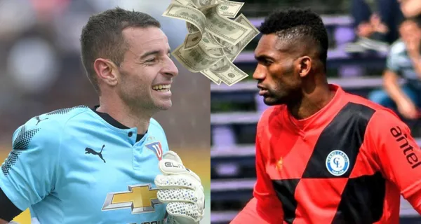 Alexander Domínguez que es recordado en el arco de Liga de Quito actualmente es figura y gana mucho menos que Adrián Gabbarini quien es el portero actual. La diferencias son grandes entre ambos porteros en lo económico