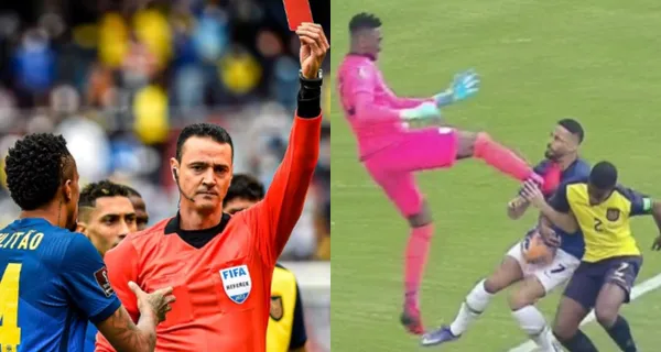 Alexander Domínguez salió a destiempo y golpeó a Matheus Cunha, lo que derivó en una roja. Así despidieron a Dida sus compañeros de la Tri