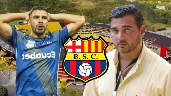 Alexander González y Antonio Álvarez (Foto tomada de: Barcelona SC/API/Wikipedia)