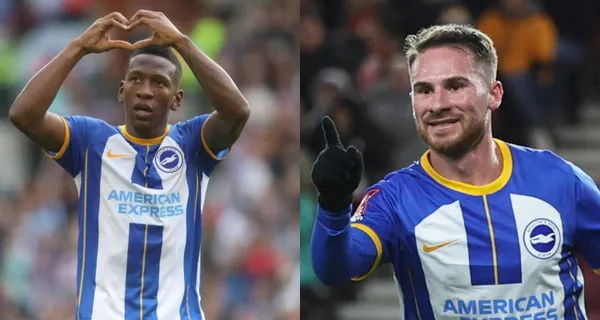 Alexis Mac Allister aprovechó un pase de Pervis Estupiñán y anotó un gol de buena factura. Esto le hizo el argentino