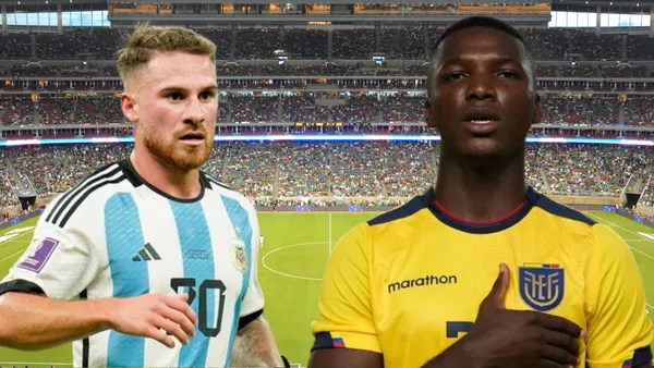 Alexis Mac Allister y Moisés Caicedo (Foto tomada de: NRG Park/Telecom/Moisés Caicedo)