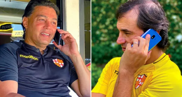 Alfaro Moreno había estado conversando a espaldas de Fabián Bustos con un nuevo entrenador para Barcelona SC