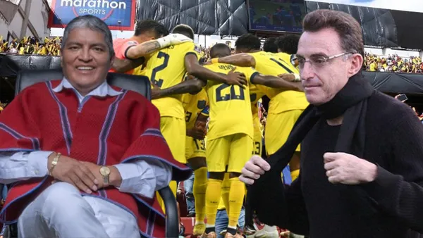 Alfonso Chango, Selección Ecuatoriana y Michel Deller (Foto tomada de: La Tri/Alfonso Chango/El Comercio)