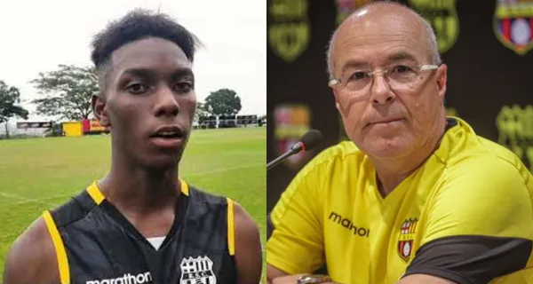 Allen Obando con 16 años tuvo oportunidad de anotar desde los 12 pasos, pero no lo logró. Estas fueron sus reacciones