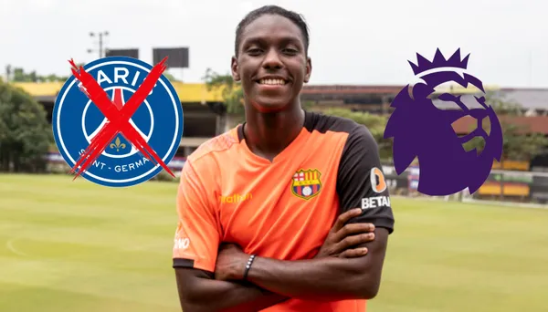 Allen Obando con el buzo de Barcelona SC.