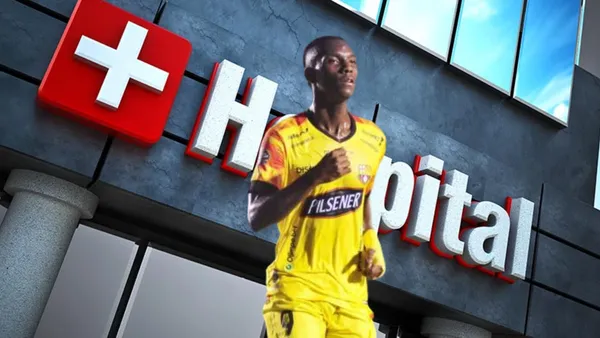 Allen Obando jugando, fondo hospital. Foto tomada de: API