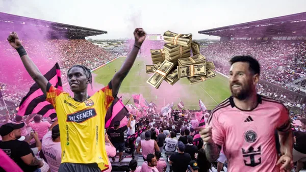 Allen Obando y Lionel Messi / Foto de; El Futbolero Ecuador