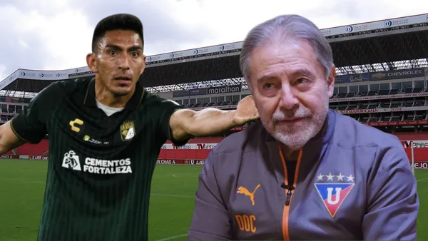 Ángel Mena e Isaac Álvarez (Foto tomada de: Wikipedia/Transfermarkt/Liga de Quito)