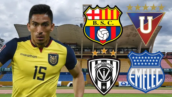 Ángel Mena en el Estadio Olímpico Atahualpa (Foto tomada de: Primicias/La Tri/Wikipedia)