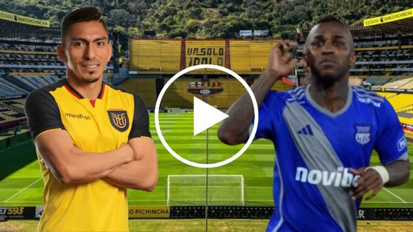 Ángel Mena y Miller Bolaños en el Estadio Monumental (Foto tomada de: Barcelona SC/FEF/API)