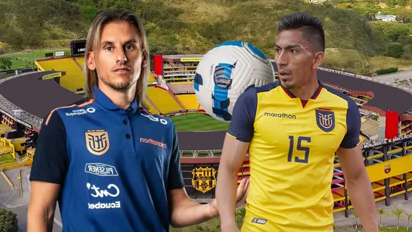 Ángel Mena y Sebastián Beccacece (Foto tomada de: Barcelona SC/La Tri)