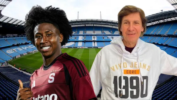 Angelo preciado y Bambino Pons (Foto tomada de: BBC/Sparta Praga/Colombino)