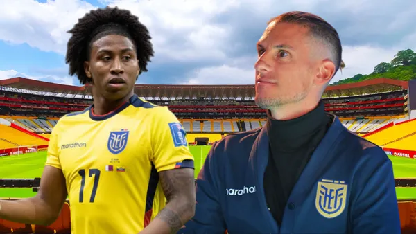 Angelo Preciado y Sebastián Beccacece (Foto tomada de: Barcelona SC/API/La Tri)