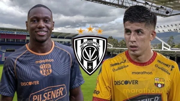 Aníbal Chalá y Luca Sosa (Foto tomada de: Independiente del Valle/API/Barcelona SC/Wikipedia)