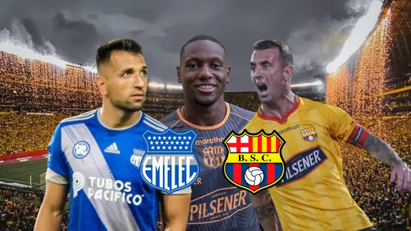 Aníbal Leguizamón Emelec y Damián Díaz Barcelona SC, menos puntos