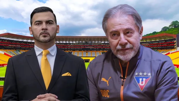 Antonio Álvarez e Isaac Álvarez (Foto tomada de: Barcelona SC/API/Liga de Quito)