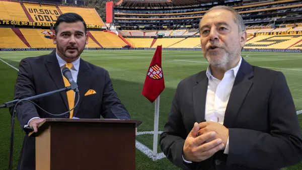 Antonio Álvarez e Isaac Álvarez (Foto tomada de: Barcelona SC/Liga de Quito)