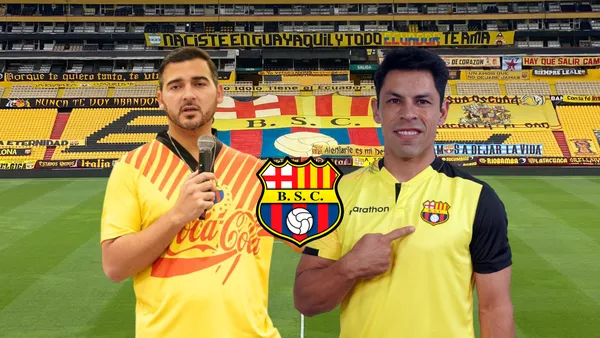 Antonio Álvarez hablando, Matías Oyola posando. Foto tomada de: Primicias/BSC