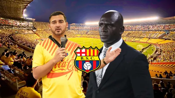 Antonio Álvarez hablando y Segundo Castillo con traje. Foto tomada de: API/BSC