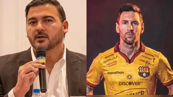 Antonio Álvarez-Lionel Messi-Barcelona SC / Foto: Un Solo Ídolo