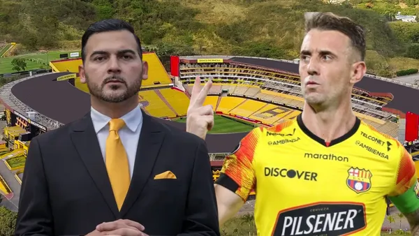 Antonio Álvarez y Damián Díaz (Foto tomada de: Barcelona SC/API)