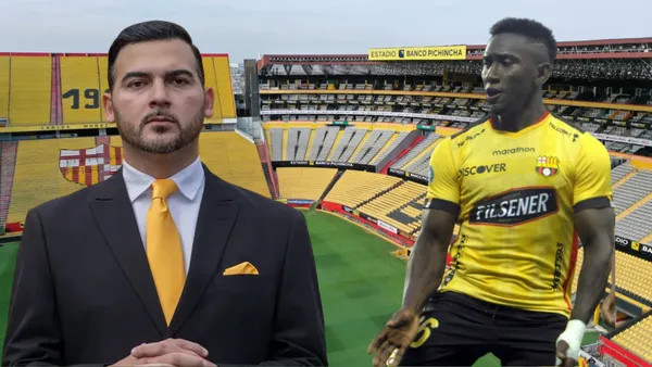 Antonio Álvarez y Erick Castillo (Foto tomada de: Barcelona SC/API)