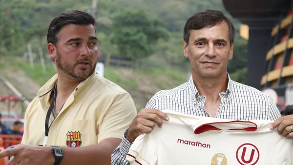 Antonio Álvarez y Fabián Bustos (Foto tomada de: API/Universitario)