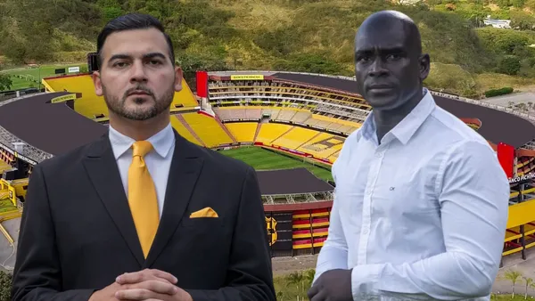 Antonio Álvarez y Segundo Alejandro Castillo (Foto tomada de: Barcelona SC/API)