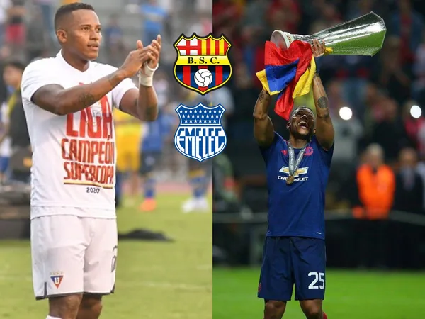 Antonio Valencia, de paso por el Manchester United, pone a Liga de Quito a su altura y ningunea a Barcelona SC y Emelec de forma indirecta