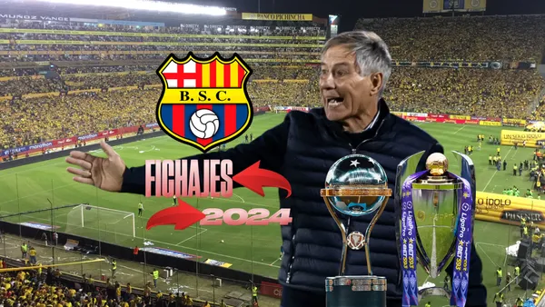 Ariel Holan dando indicaciones. Foto tomada de: Barcelona SC/Pes Logos